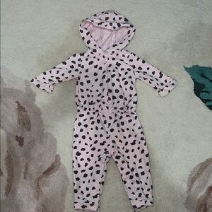 Carter's Pink and Black Patterned Jumper